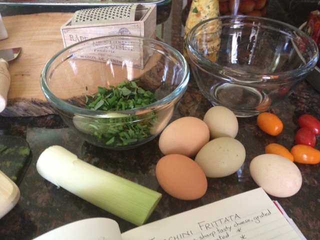 Frittata ingredients